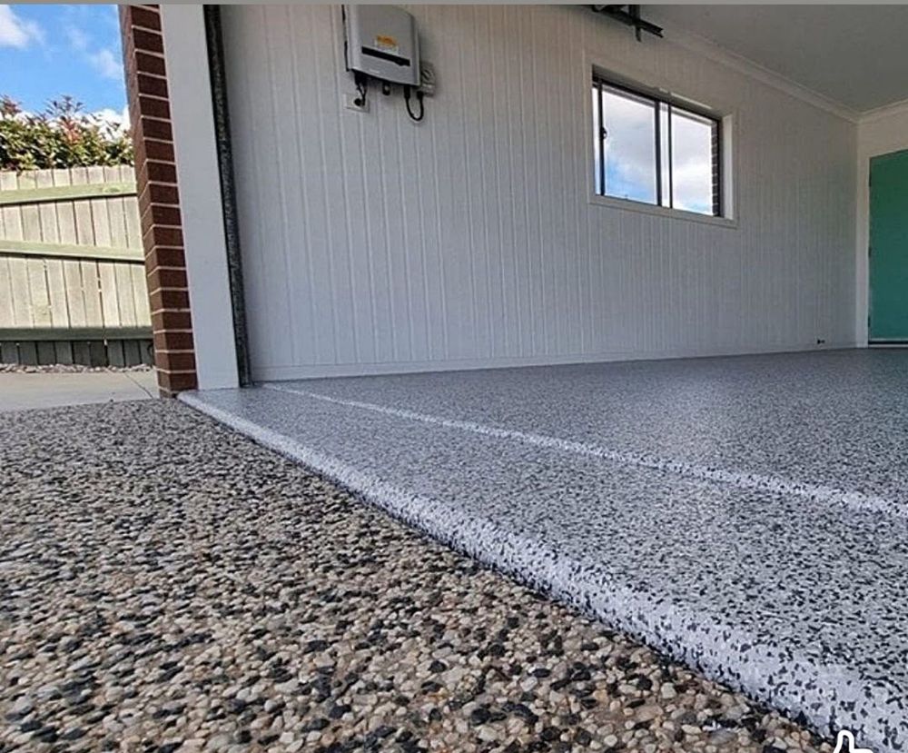 Anti-slip epoxy flooring