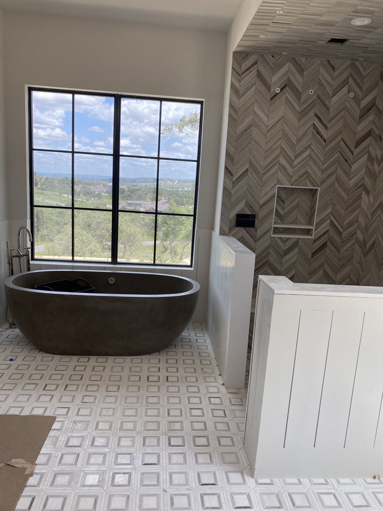 Tile and grout
